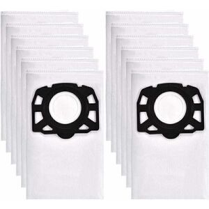 Tonchean - 12 vacuum cleaner bags for Karcher WD4 WD5 WD6, suitable for Karcher MV4, MV5, MV6 wet and dry vacuum cleaner