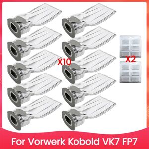 TLILY 12PCS Disposable Dust Bags and Fragrance Kits for Kobold VK7 FP7 Vacuum Cleaner Accessories Replacement Parts