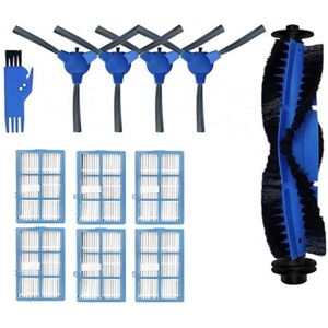 TLILY 12Pcs for 850T Robot Vacuum Cleaners Accessories Replacement Cleaning Brush Roller Filters Side Brushes