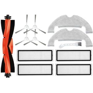 TLILY 12PCS for Bot D10 Plus RLS3D, Main Side Brush Hepa Filter Mop