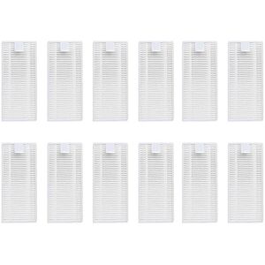 Tlily - 12PCS for Viomi Alpha 2 Pro Robot Vacuums Side Brush Hepa Filter Replacement Accessory Spare Part