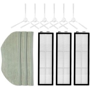 Tlily - 12PCS hepa Filter Side Brush Mop For Xiaomi Mijia Anti-Winding Sweeping And Dragging Robot STFCR01SZ Vacuum Cleaner