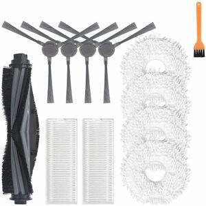 Tlily - 12pcs Main Side Brush Mop Cloth hepa Filter For Ecovacs Deebot N9 N9+Robot Vacuum Cleaner Replacement Accessories