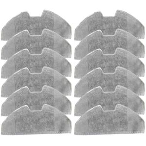Tlily - 12PCS Mop Pad for X8 Pro Serie Robot Vacuum Cleaner Spare Replacement Washable and Reusable Cloth