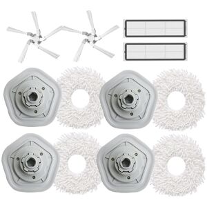 Tlily - 12Pcs Replacement Accessories For Dreame W10/W10 Pro Vacuum Cleaner Parts Washable hepa Filter Side Brush Mop Cloth
