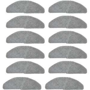 Tlily - 12Pcs Robot Vacuum Cleaner Mop for Midea S8+ M7 Pro Sweeping Robot Swipe Wipe Mop Cloth Pads for Home Appliance Parts