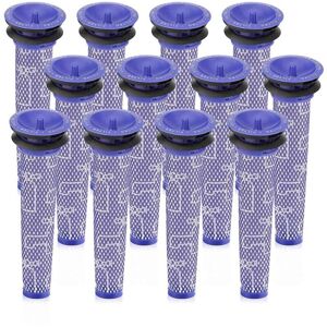 Tlily - 12Pcs Washable hepa Pre-filters for Dyson V6 V7 V8 DC58 DC59 DC61 DC62 DC74 Animal Vacuum Cleaner Replacements Parts