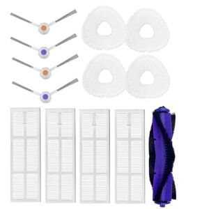 Tlily - 13Pcs Accessories Kit for narwal J3 Robot Vacuum Cleaner Washable hepa Filter Main Side Brush Mop Cloth Spare Parts