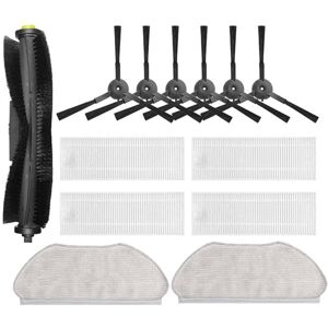 Tlily - 13Pcs For 360 X100 / X100Max Robot Vacuum Cleaner Accessories Main Side Brush Mop Cloth hepa Filter