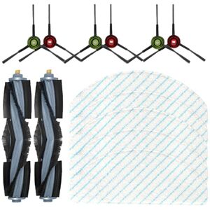 Tlily - 13Pcs Replacement Spare Parts For Ecovacs Deebot T10 Vacuum Cleaner Main Side BrushMop Cloth Home Cleaning Accessories