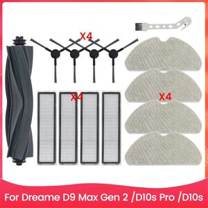 Tlily - 14PCS Brush Filter Mop Cloth Kit for D9 Max Gen 2Parts