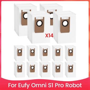 Tlily - 14PCS Dust Bags Replacement for Omni S1 Pro Robot Vacuum Cleaner