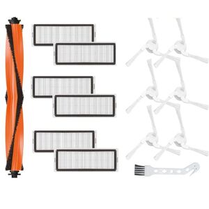 Tlily - 14Pcs For XiaoMi Mijia Pro STYTJ06ZHM Self-Cleaning Robot Vacuum Cleaner Main Roller Brush Replacement Spare Parts