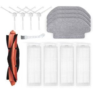 Tlily - 14Pcs for Xiaomi Robot Vacuum S12 B106GL Robot Main Side Brush Washable Hepa Filter Mop Pad Replacement Spare Parts