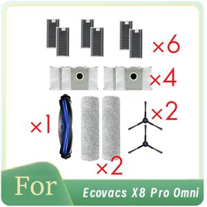 Tlily - 15 Pcs for X8 Pro Omni Robot Vacuum Roller Side Brush