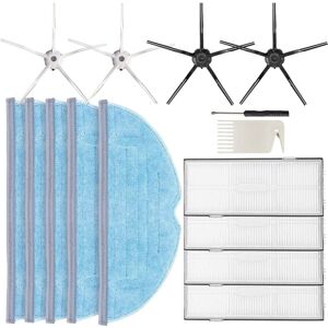 Tlily - 15 Pcs Replacement Parts Side Brush Filter Mop Pads for Xiaomi Roborock S7 T7S T7S Plus Vacuum Cleaner Accessories