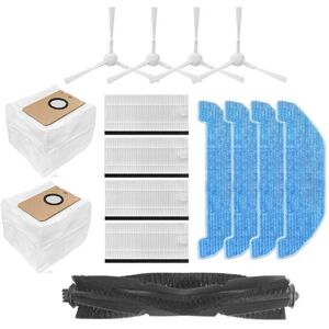 Tlily - 15Pcs Accessories kit For Neabot Q11 Robot Vacuum Cleaner Replacement Parts Main Side Brush Mop Cloth Filter Dust Bag