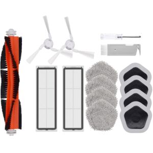 Tlily - 15Pcs Kit for XiaoMi Dreame Bot W10&W10 Pro Robot Vacuum Cleaner Main Side Brush hepa Filter Mop Cloth and Mop Holder b