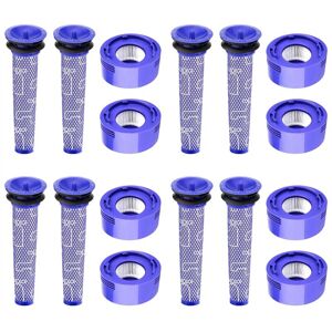 Tlily - 16 Pack Filter Replacement for Dyson V7, V8 Animal and V8 Absolute Cordless Vacuum Cleaner hepa Filter Replacements
