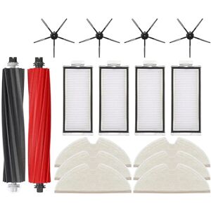 Tlily - 16PCS Accessories Kit for Roborock Q8 Max, Q8 Max+, Q5 Pro, Q5 Pro+ Vacuum Main Side Brush Hepa Filter Mop Cloth-B