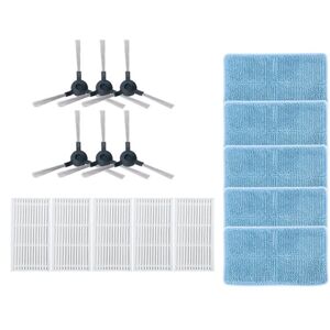 Tlily - 16Pcs Accessories Parts For Midea R1-L083B/R1-L085B Robot Vacuum Cleaner Washable Side Brush Mop Cloth hepa Filter a