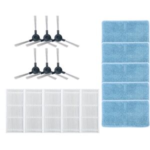 Tlily - 16Pcs Accessories Parts For Midea R1-L083B/R1-L085B Robot Vacuum Cleaner Washable Side Brush Mop Cloth hepa Filter b