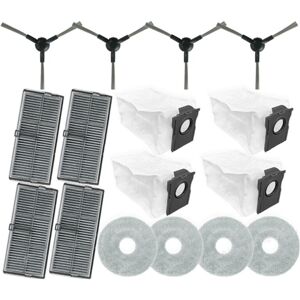Tlily - 16Pcs for L10s Pro Ultra Heat/X30 Ultra/X30 Pro/S10 Ultra Vacuum Cleaner, Replacement Arts Side Brush, Filter, Mop, Dust Bag