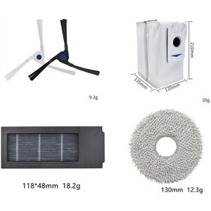 Tlily - 16PCS Replacement Parts for Ecovacs Deebot X2 / X2 Pro / DEX86 Robot Vacuum Cleaner Side Brush Filter Dust Bag Mop Cloth