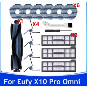 TLILY 16PCS Robot Vacuum Main Side Brush Mop Cloth Pads Hepa Filters