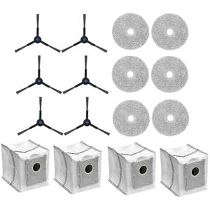 TLILY 16PCS Side Brush Filter Mop Cloth Replacement for Mini Vacuum Cleaner Parts