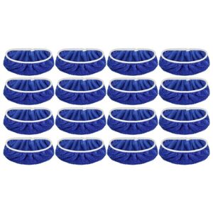 Tlily - 16Pcs Washable Mop Pads for Swiffer Sweeper Mop Refills Reusable Mop Cloth for Hardwood Floor Clean Dry Wet