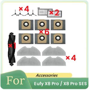 Tlily - 17 Pcs For X8 Pro Robot Vacuum Cleaner Parts Replacement Filter