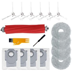Tlily - 17PCS Accessories Kit for q / P10 A7400RR Robot Vacuum Cleaner Main Side Brushes Dust Bags Mop Pad