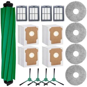 TLILY 17PCS Main Side Brush Filter Mop Pad Dust Bag for Plus 505 Combo/ 405 Combo Vacuum Cleaner Accessories