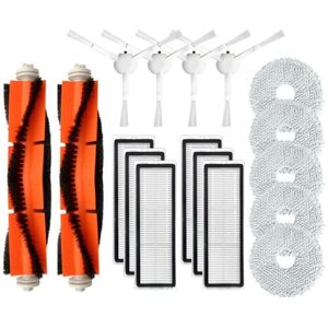 Tlily - 17Pcs Replacement Parts for Dreame S10/S10 Pro Robot hepa Filter Main Side Brush Mop Cloth Vacuum Cleaner Accessories
