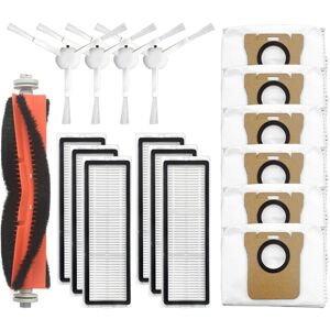 Tlily - 17Pcs Replacement Spare Parts for Xiaomi Mijia B101CN Robot Vacuum Cleaner Main Side Brush Hepa Filter Dust Bag