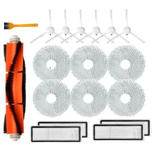 Tlily - 18Pcs Accessories for Xiaomi Mijia B101CN Robot Vacuum Cleaner Hepa Filter Mop Cloth Main Side Brush Replacement Part
