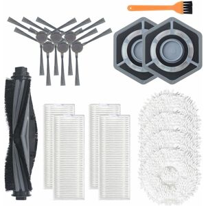Tlily - 18Pcs For ecovacs Deebot N9+ Accessories Robot Vacuum Cleaner with Side Brush Main Brush Dust Box Filter Cleaning