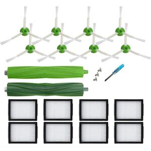 Tlily - 18PCS Hepa Filter Side Brush Roll for I7 E5 E6 I3 Series Robot Vacuum Cleaner Replacement Parts