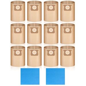 TLILY 19-3100 Bags for 5-6 Gallon Wet/Dry Vacuums Disposable Dust Reusable Filter 19-1500 Combo