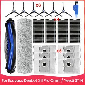 TLILY 19PCS Brush Dust Bag and Filter Set for X8 Pro Omni S1 4 Vacuum Cleaner Replacement Parts