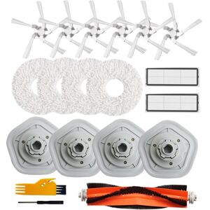 Tlily - 19Pcs Washable hepa Filter Mop Cloth Main Side Brush Accessories Kit For Dreame W10/W10 Pro Robot Vacuum Cleaner Part
