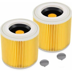 AlwaysH 2 Pack Cartridge Filter for WD3 Premium WD2 WD3 WD3P WD3 MV2 MV3 Filter WD3 Replacement Filter for Kärcher Vacuum Cleaner 6.414-552.0/64145520