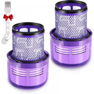 CYSLMUK 2 Pack Filters for Dyson V11 Absolute Extra Pro, V11 Torque Drive Animal, V15 Detect Cordless Vacuum Cleaner SV14 SV17 SV22 Hepa Washable Replacement