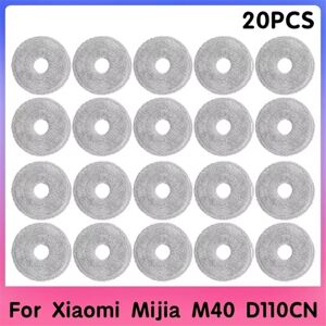TLILY 20PCS Mop Cloth Compatible for M40 D110CN Replacement Parts Accessories Consumables