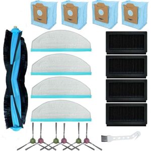 COOCHEER 20pcs Replacement Accessories Kit for Yeedi Cube for Yeedi Cube Robot Vacuum Cleaner, 1 Main Brush, 6 Side Brushes, 4 HEPA Filters, 4 Cleaning Pads,
