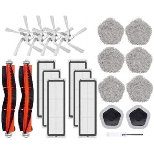 Tlily - 21Pcs for XiaoMi Dreame Bot W10&W10 Pro Robot Vacuum Cleaner Accessories Main Side Brush Filter Mop Cloth and Mop Holder