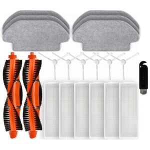 Tlily - 21Pcs for Xiaomi Robot Vacuum S10 Xiaomi Robot Vacuum S12 B106GL Replacement Parts Main Side Brush Hepa Filter Mop Cloth