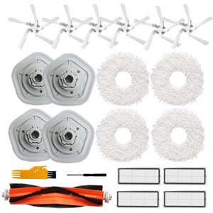 Tlily - 21Pcs Washable hepa Filter Mop Cloth Main Side Brush Accessories Kit For Dreame W10/W10 Pro Robot Vacuum Cleaner Part