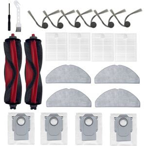 TLILY 22Pcs Replacement Parts for Q7TF / Q7TF+ Robot Vacuum Attachment Main Side Brush Filter Mop Cloth Dust Bag